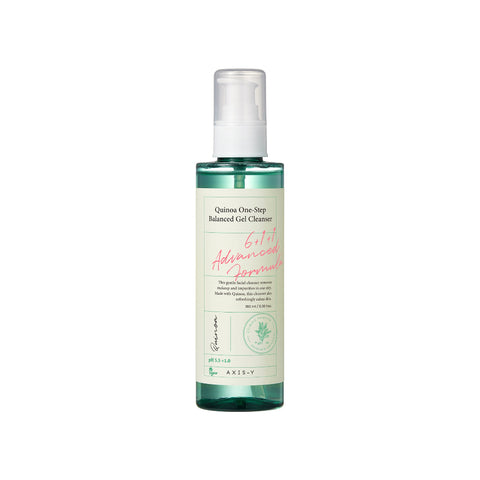 AXIS-Y Quinoa One-Step Gel Cleanser 180ml – gel coreean de curățare pentru ten mixt și gras, disponibil pe LOVU.md