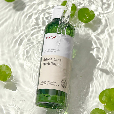 MANYO Bifida Cica Herb Calming Soothing Toner – calming toner with Cica & Bifida for sensitive skin. Available on LOVU.md with fast delivery in Moldova.