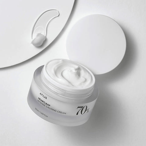 ANUA Heartleaf 70 Intense Calming Cream 50ml – Успокаивающий крем для чувствительной кожи. Закажите на LOVU.md с быстрой доставкой в Молдове.