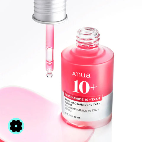 ANUA Niacinamide 10% + TXA 4% Dark Spot Correction Serum – корейская сыворотка от пигментации, LOVU Beauty Code, рутина ухода за кожей лица www.lovu.md