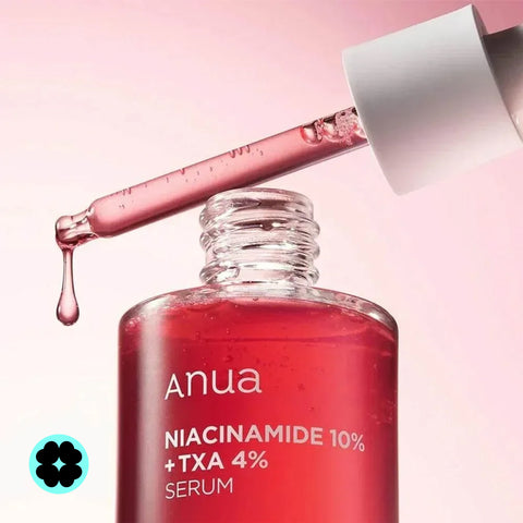 ANUA Niacinamide 10% + TXA 4% Dark Spot Correction Serum – Korean serum for dark spots and even skin tone, LOVU Beauty Code, skincare routine www.lovu.md