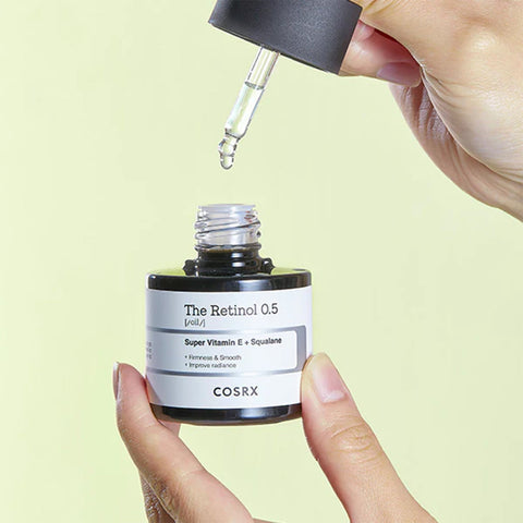 COSRX The Retinol 0.5 Oil Serum – уменьшает морщины и осветляет кожу, корейская косметика, заказ в Кишиневе на LOVU.md.
