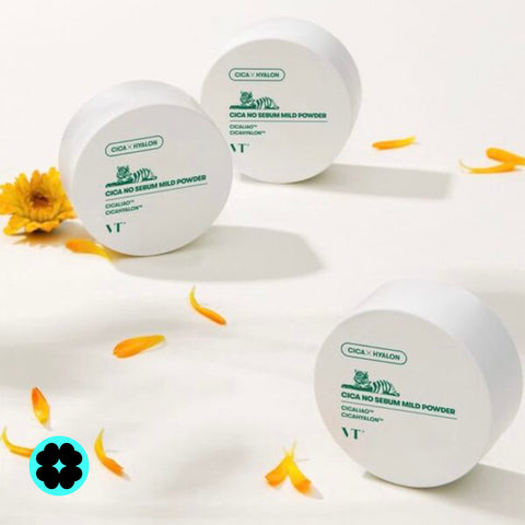 Mattifying powder with Cica – lightweight oil control and calming effect, VT Cosmetics, LOVU Beauty Code