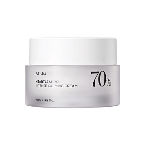 ANUA Heartleaf 70 Intense Calming Cream 50ml – Cremă calmantă pentru pielea sensibilă. Comandă acum pe LOVU.md cu livrare rapidă în Moldova.