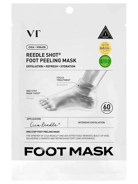 Mască exfoliantă pentru picioare VT Cosmetics Reedle Shot Foot Peeling Mask pentru îndepărtarea pielii moarte și călcâie netede. Comandă pe Lovu.md cu livrarea rapida în Chișinău și în Moldova.