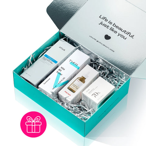 SKIN SERENITY K-Beauty Box Anti-Rosacea – set coreean pentru ten sensibil, uscat și cu rozacee. Disponibil pe LOVU.md în Moldova.
